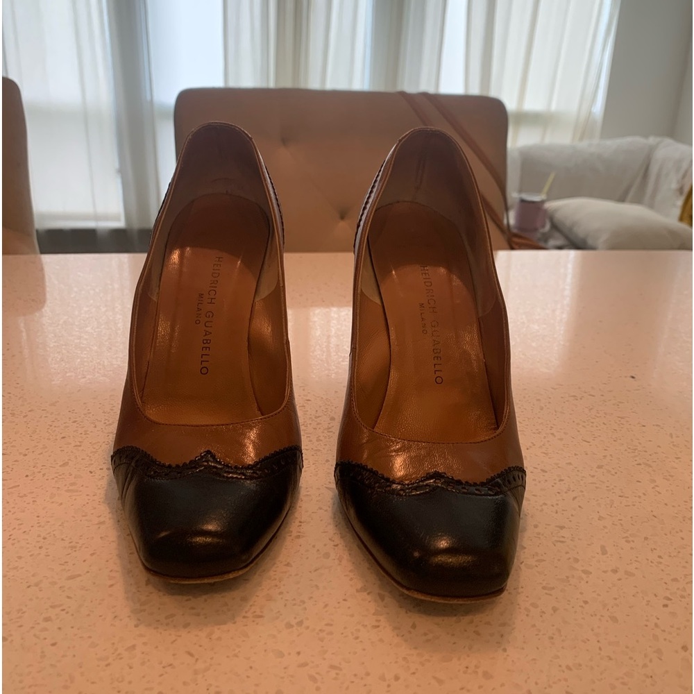 Heidrich Guabello Brown & Black Leather Heel